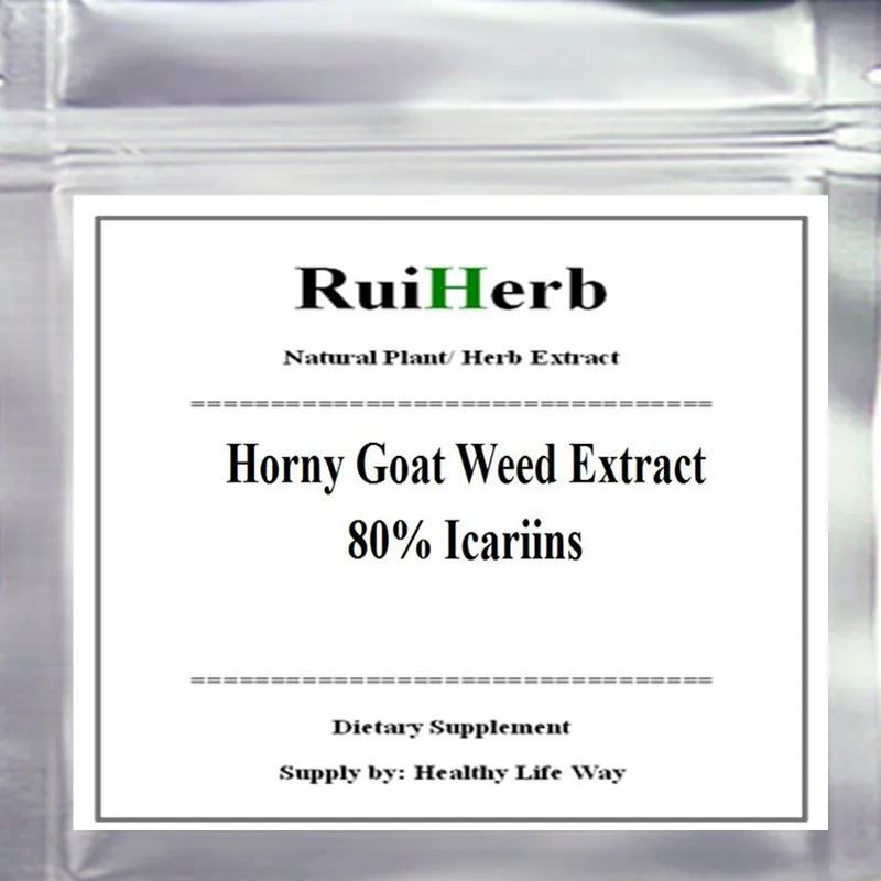 

Horny Goat Weed(Epimedium) extract 80% Icariins powder,yin yang huo,,Increase * Performance Desire free shipping