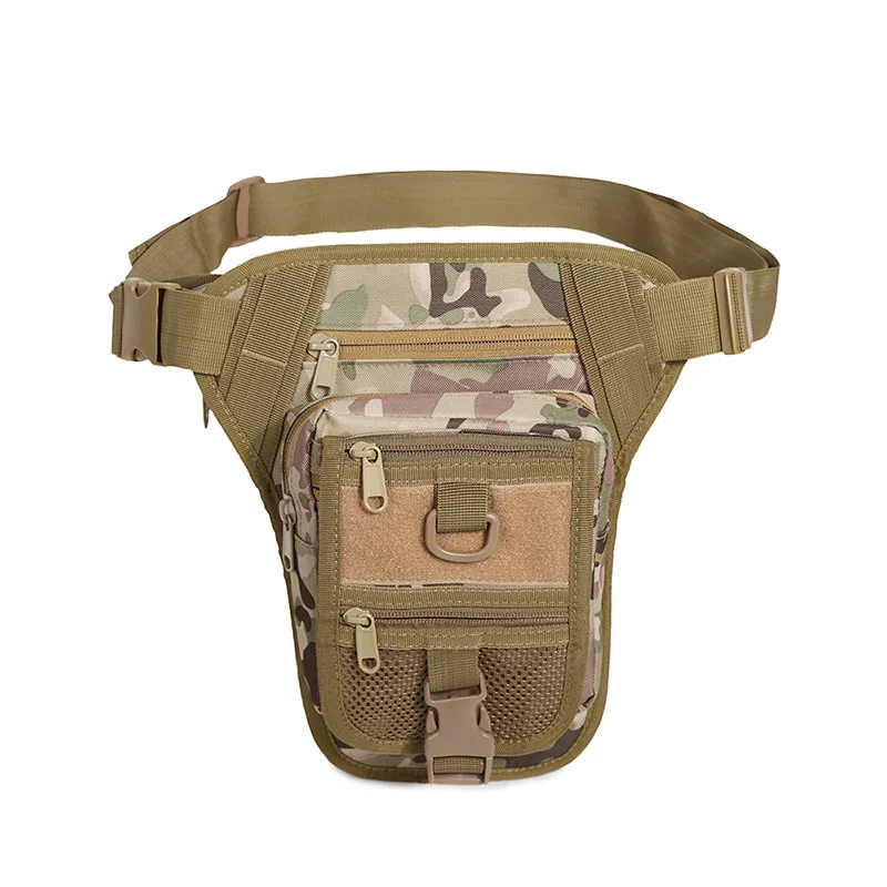 Men Waterproof Nylon Drop Leg Bag Fanny Waist Pack Thigh Belt Hip Bum Military Tactical Motorcycle Riding Multi-purpose Pouch