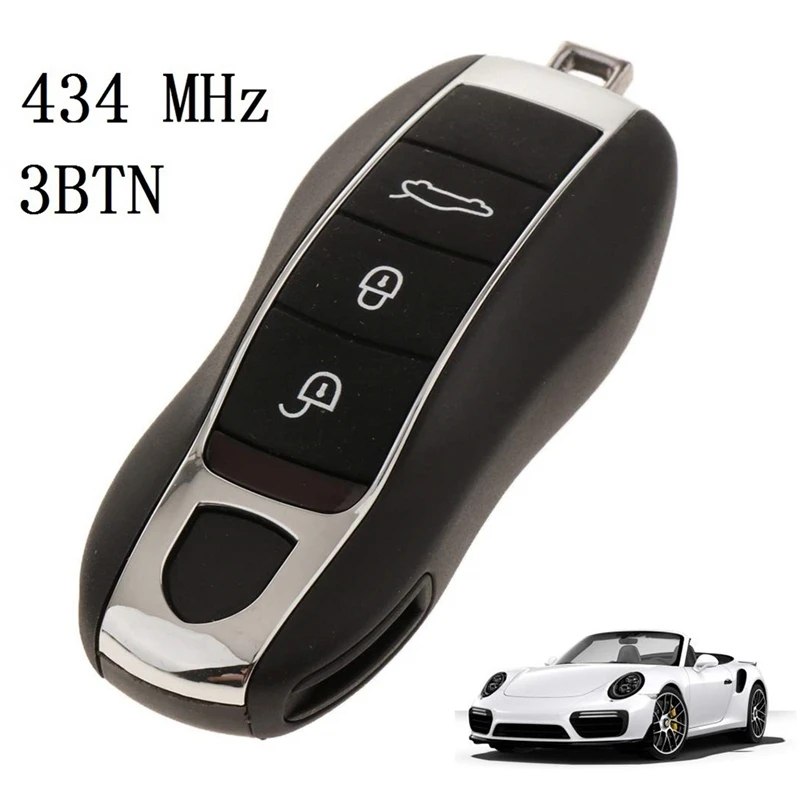 

3 Buttons Half Smart Remote Key Case for Panamera Macan Cayman 911 918 Spyder Cayenne Car Accessories