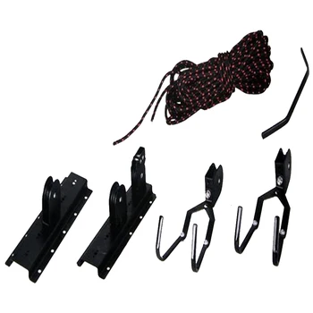 

Accessories Hook Bicycle Rack Holder Ceiling Mounted Bike Lift Durable Saving Space Pulley Garage Metal Hanger Display Storage