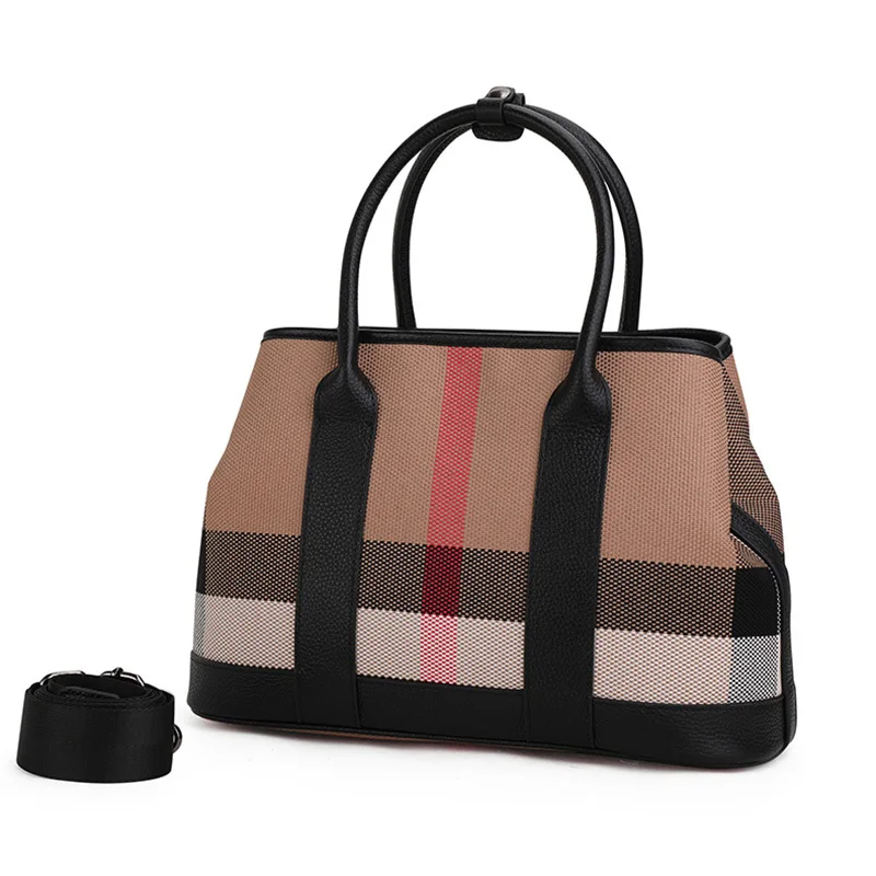 Women's Bags Soft Leather Canvas Large Capacity Tote