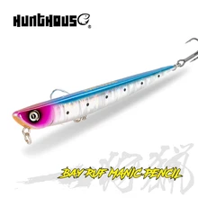 Hunthouse BAY RUF MANIC Pencil Fishing Lure Artificial Sinking Stickbait 99mm/18.5g 155mm/31.5g For Seabass Bluefish Trout