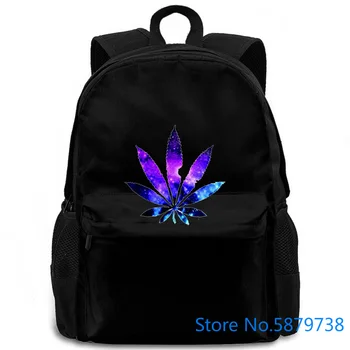 

Plants' Leaf Galaxy Weed Smoker Slim Fit New women men backpack laptop travel school adult student