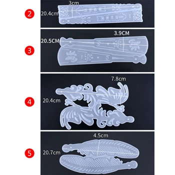 

Silicone Mold DIY Fan Bookmark Making Crafts Scrapbooking Decorative Epoxy Resin Dried Flower Resin Decorative DIY Hand Crafts