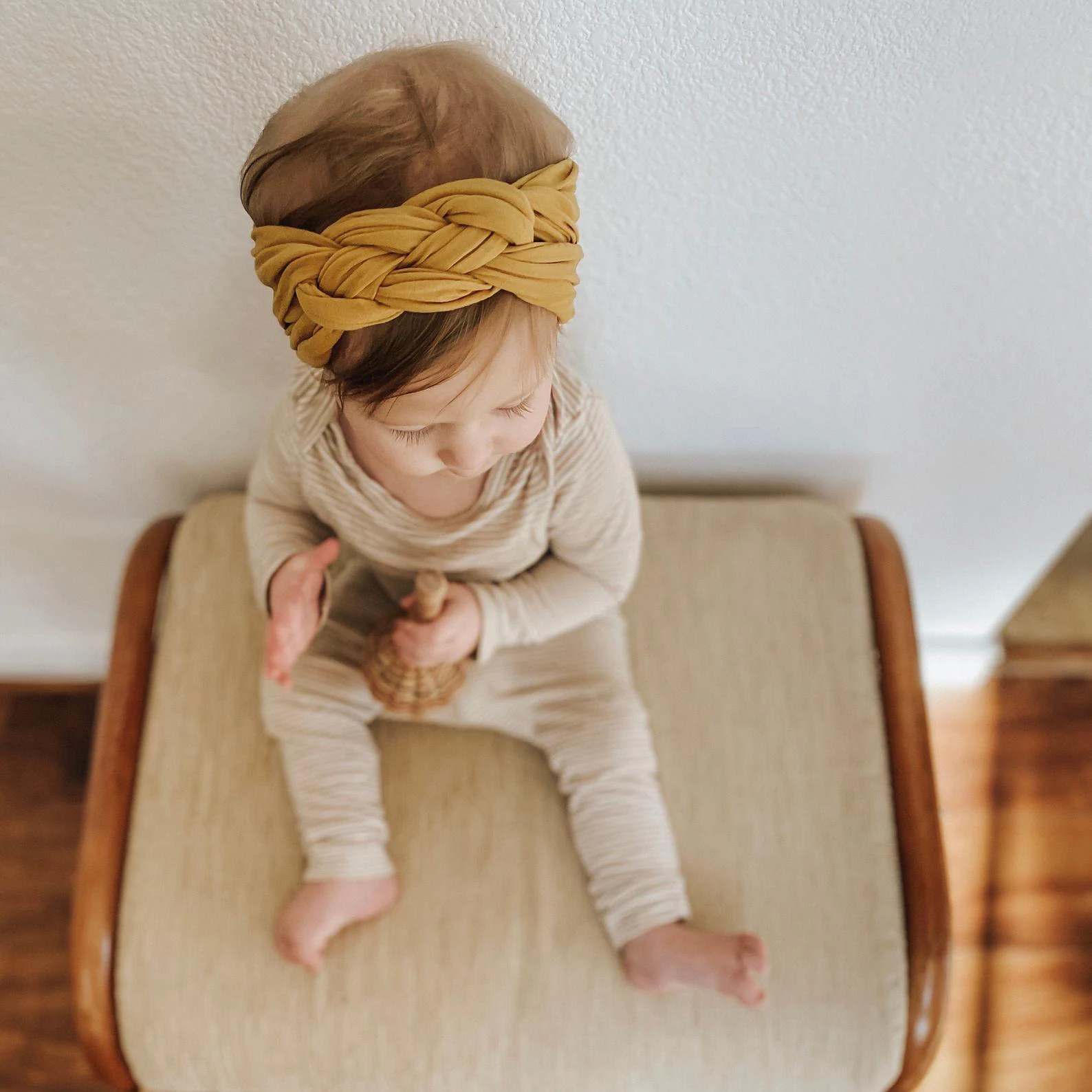 Nylon Baby Headband Chinese Knot Head wrap Braided Baby Hair Bands Infant Hair Accessories