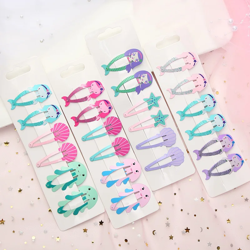 

1 Set Lovely New Printed Cute Fruit BB Clips Metal Hairpins Girls Hair Accessories Children Headwear Baby Hair Clips Headdress