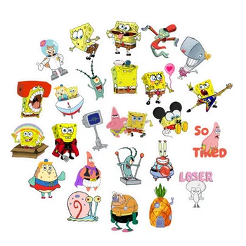 

10sets Squarepants 50pcs/set Patrick Star cartoon 90s paster gift cosplay funny decal scrapbooking diy phone laptop decorations
