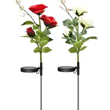 2 шт обновленная Солнечная Роза лампа водонепроницаемый фонарик для сада двора