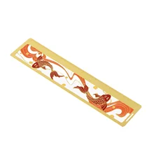 Criativo régua delicada vintage metal colorido livro página marcador