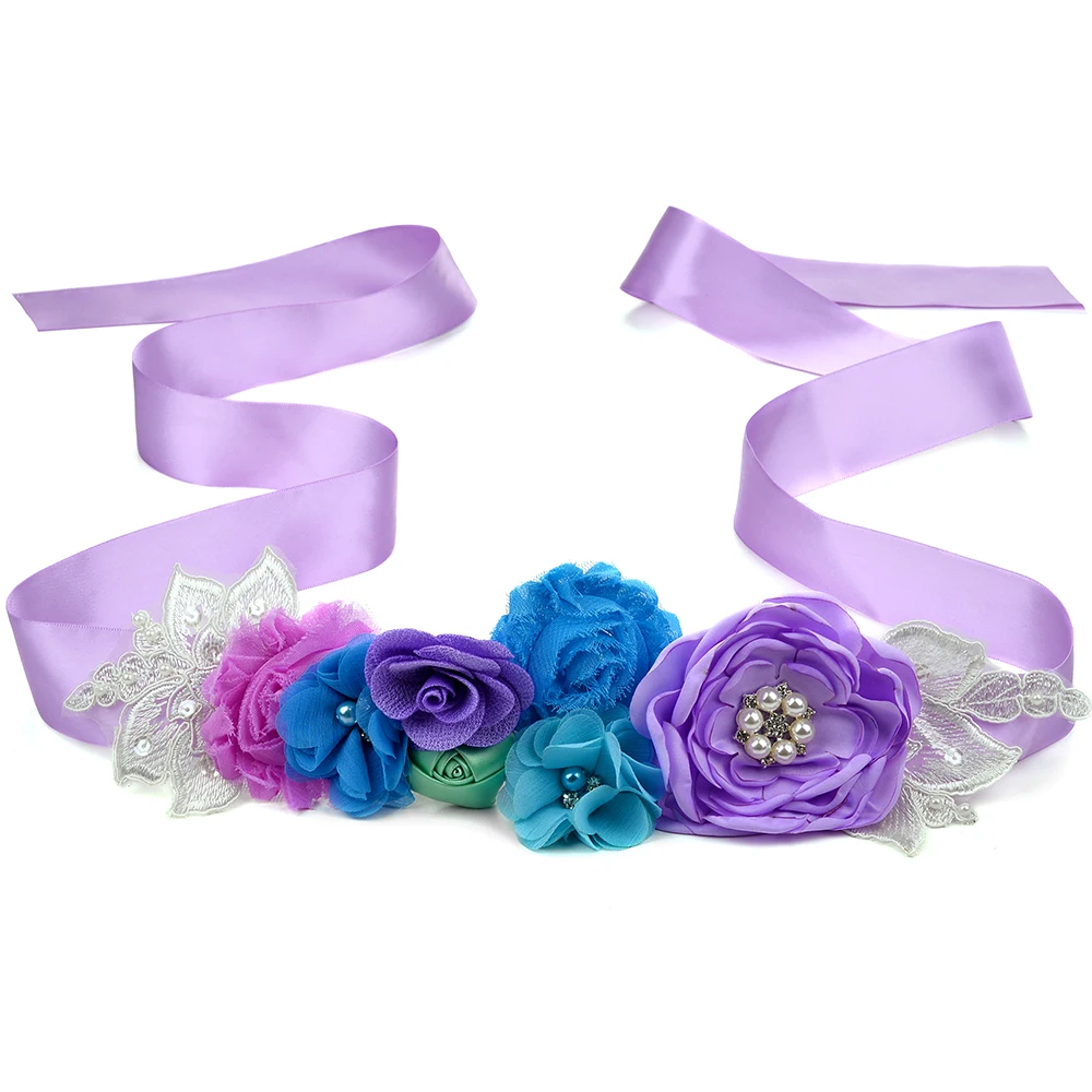 

Пояс с цветочным поясом для свадьбы, пояс невесты, аксессуары, жемчужные цветы, кружевные ленты для детей, девочек, платье для беременных женщин