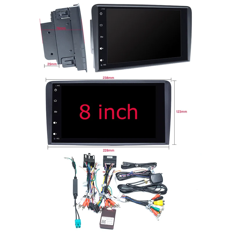  IPS DSP 2Din Android 9 Auto Multimedia-Player Kopf Einheit für Audi A3 8P S3 2003-2012 RS3 Sportbac