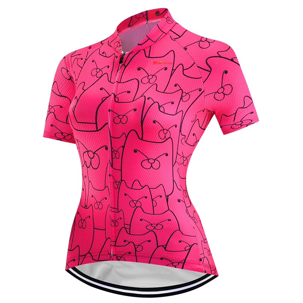 Летняя велосипедная майка, Женская велосипедная одежда с коротким рукавом, одежда для велоспорта, mtb дорожный горный велосипед, Джерси, дышащая велосипедная рубашка, Топ - Цвет: CD7018