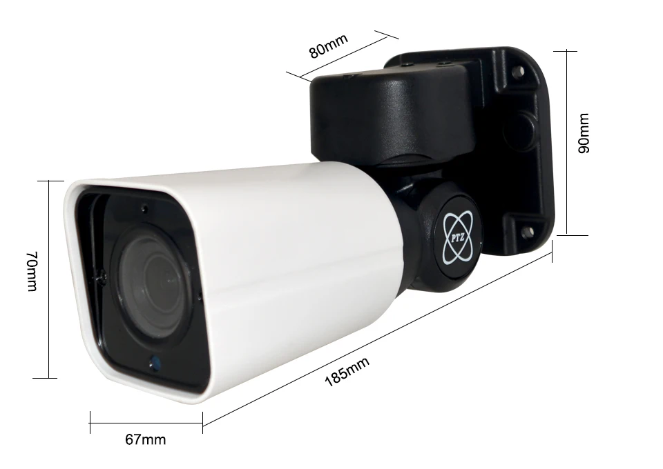 SUCAM High Definition 2MP 4MP PTZ POE IP Camera H.265 ONVIF Waterproof Pan Tilt Zoom Camera 50 Meters with 2.8-12mm Zoom Lens 6