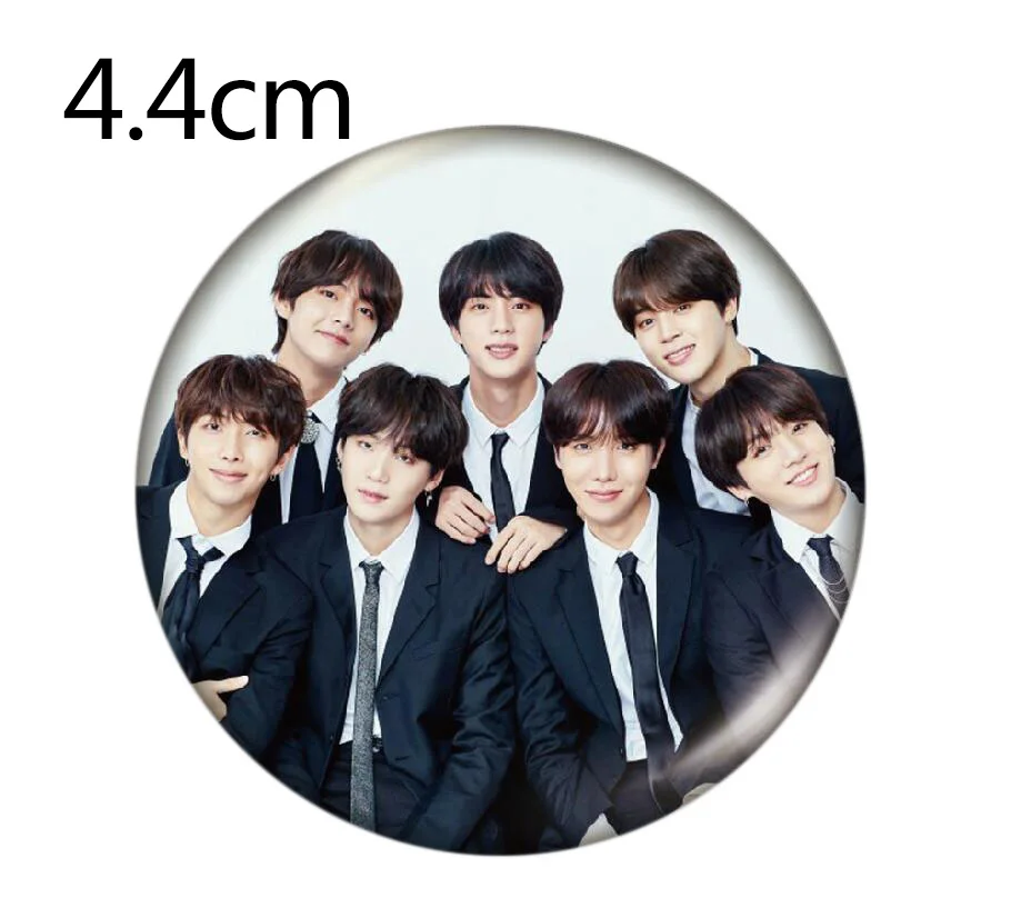 Kpop Boys Pins Brooches Album Badge Clothes Hat Accessories Backpack Decoration 1pcs Customizable Brooch Custom Pins - Окраска металла: 40