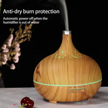

400ml Portable Humidifier Aroma DiffuserAir Mist Maker Desktop Colorful Light Humidifier 110-240V for Home Remote Control