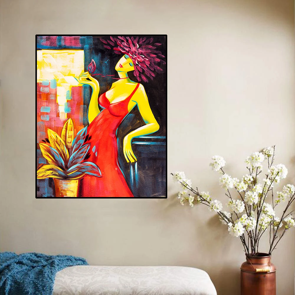 Abstract Girl Figure Picture Canvas Painting Calligraphy Poster And Print Home Decor Picture for Living Room Bedroom Bathroom Abstract Girl Figure Picture Canvas Painting Calligraphy Poster And Print Home Decor Picture for Living Room Bedroom Bathroom