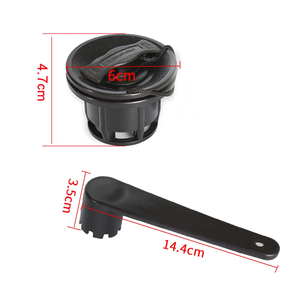 8 Holes PVC Inflatable Boat Accessories Easy Install Practical Adapter Cap Raft Kayak Wrench Secure Repairing Tool Safety