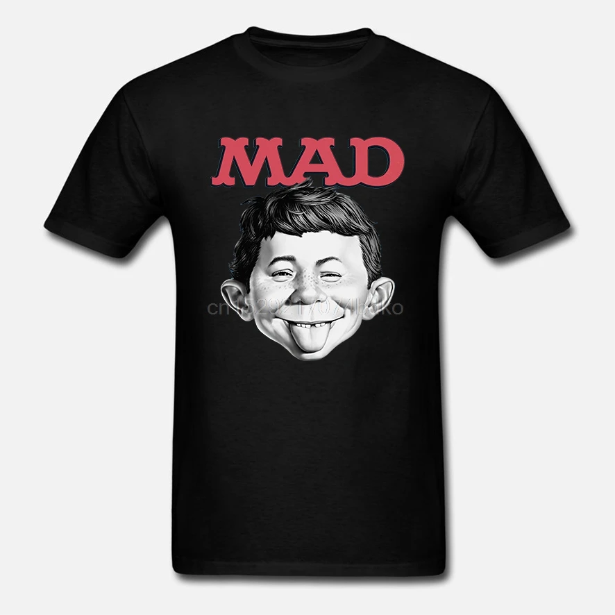 Официальная Лицензированная Mad Magazine-Alfred Big Tall 3xl 4xl 5xl Мужская футболка мужские