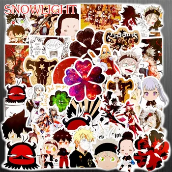 

10/50Pcs/set Black Clover Cartoon Waterproof Graffiti Stickers For Snowboard Luggage Scrapbook Laptop Skateboard DIY TOY