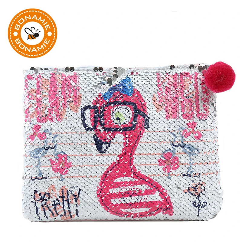 flamingo clutch bag