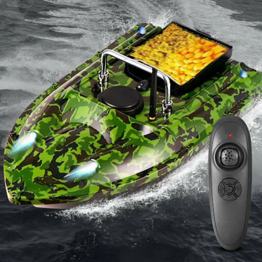 US $65.98 500M Wireless RC Fishing Bait Boat Set HookBait Post 2 Motors Single Hand Control and GPS Fishfinder Set for Anglesport