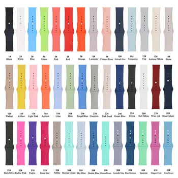 

38 40mm soft silicone strap for apple watch 1 2 3 4 5 iwo 7 8 9 10 11 12 42mm 44mm bracelet replacement for iwatch series