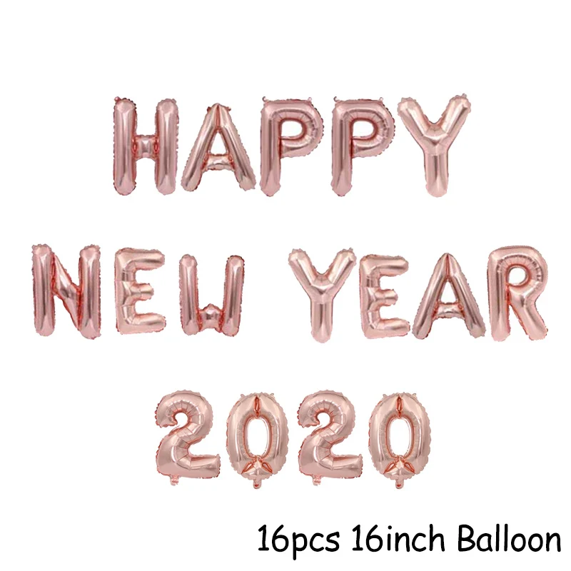 16pcs Ballons Joy-Enlife рождественские украшения для дома новогодние вечерние украшения черный баннер фоторамка реквизит Navidad Nordica - Цвет: 16pcs Ballons