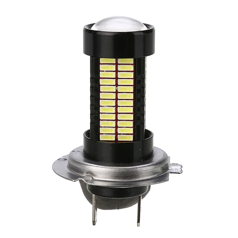 1 пара, белая Автомобильная фара H7 4014, 80 Вт, 106SMD, светодиодный головной светильник, противотуманный светильник, лампа для вождения, 6000 K, лм, автомобильный светильник