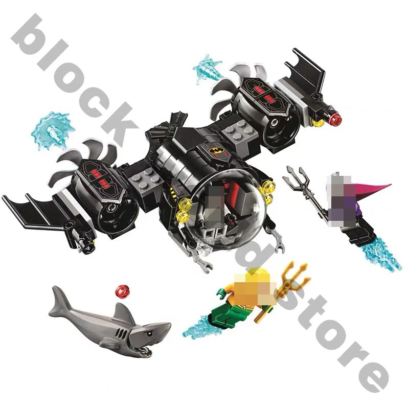 Batmaned batsublis and the Underwatered Clashs super herolys 201PCS Submarine building block совместимая 76116 игрушка |