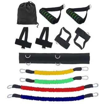 

Waist Leg Bouncing Training Resistance Bands Home Gym Stretching Strap Set