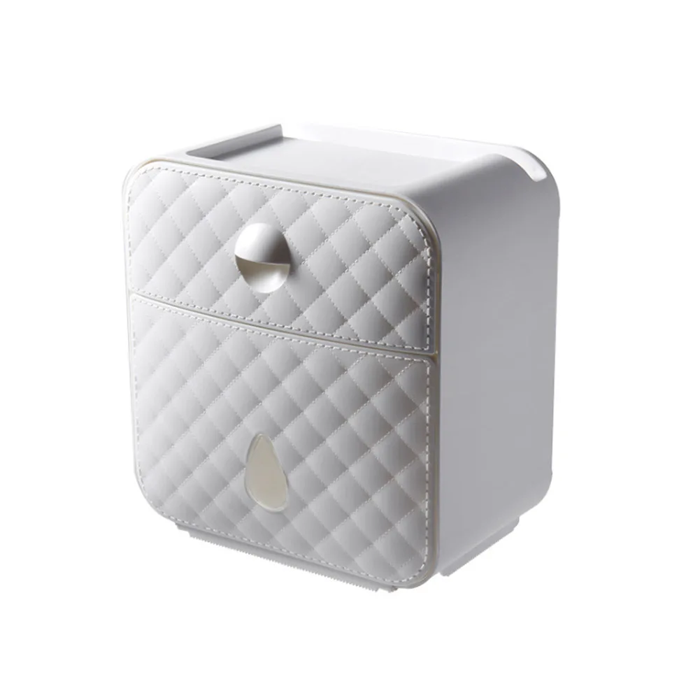 Wall Mounted Toilet Paper Holder Waterproof Paper Towels Box For Kitchen Bathroom Makeup Cosmetic Toilet Roll Paper Towel Holder