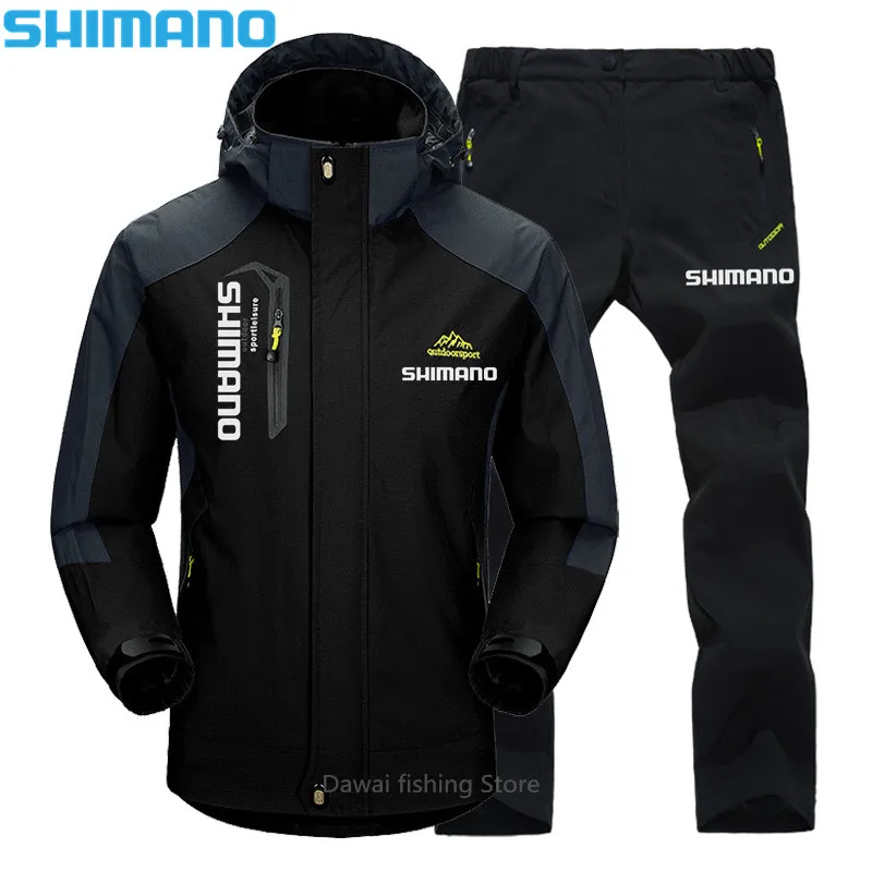 Мужская рыболовная куртка SHIMANO непродуваемая Водонепроницаемая теплая для