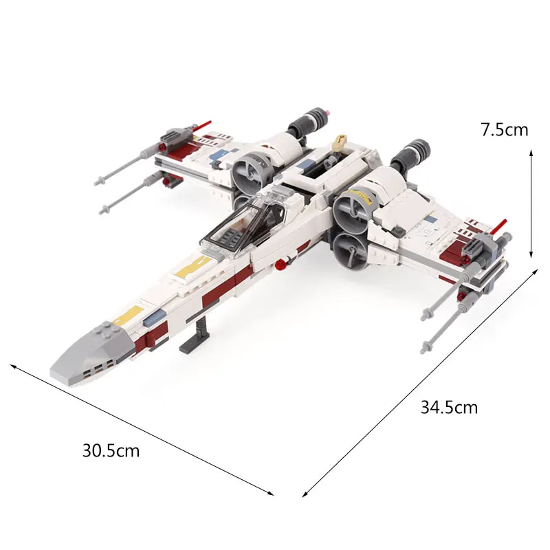 05039 Звездный План серии UCS Rebel Red Five X модель крыла самолет Строительные Кирпичи совместимы с 10240 детские игрушки