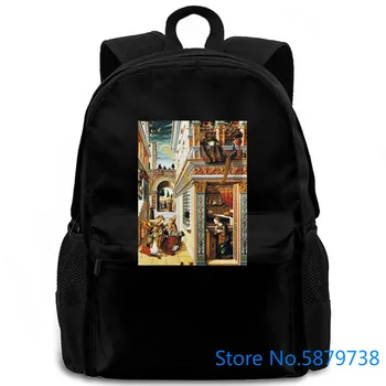 

Ancient Aliens New Ufo Carlo Crivelli Art Annunaki Black Hip Hop Print women men backpack laptop travel school adult