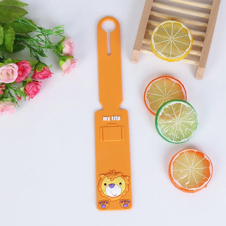 Cartoon Silicone Travel Luggage Tags Baggage Suitcase Bag Labels Name Address Fashion Cute Bag Accessories New Lovely ID Holder