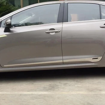 

Stainless Steel Chrome Side Door Body Molding Moulding Trim For Toyota Sedan Corolla E210 Prestige Altis 2019 2020 Accessories