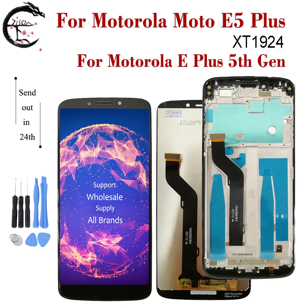 6 0 &quotЖК-дисплей с рамкой для Motorola Moto E5 Plus XT1924 полный дисплей E 5-го поколения