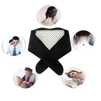 

1piece Health Care Neck Support Massager Tourmaline Self-heating Massager Heating Body Belt Belt Neck Spontaneous Protectio Q0N1