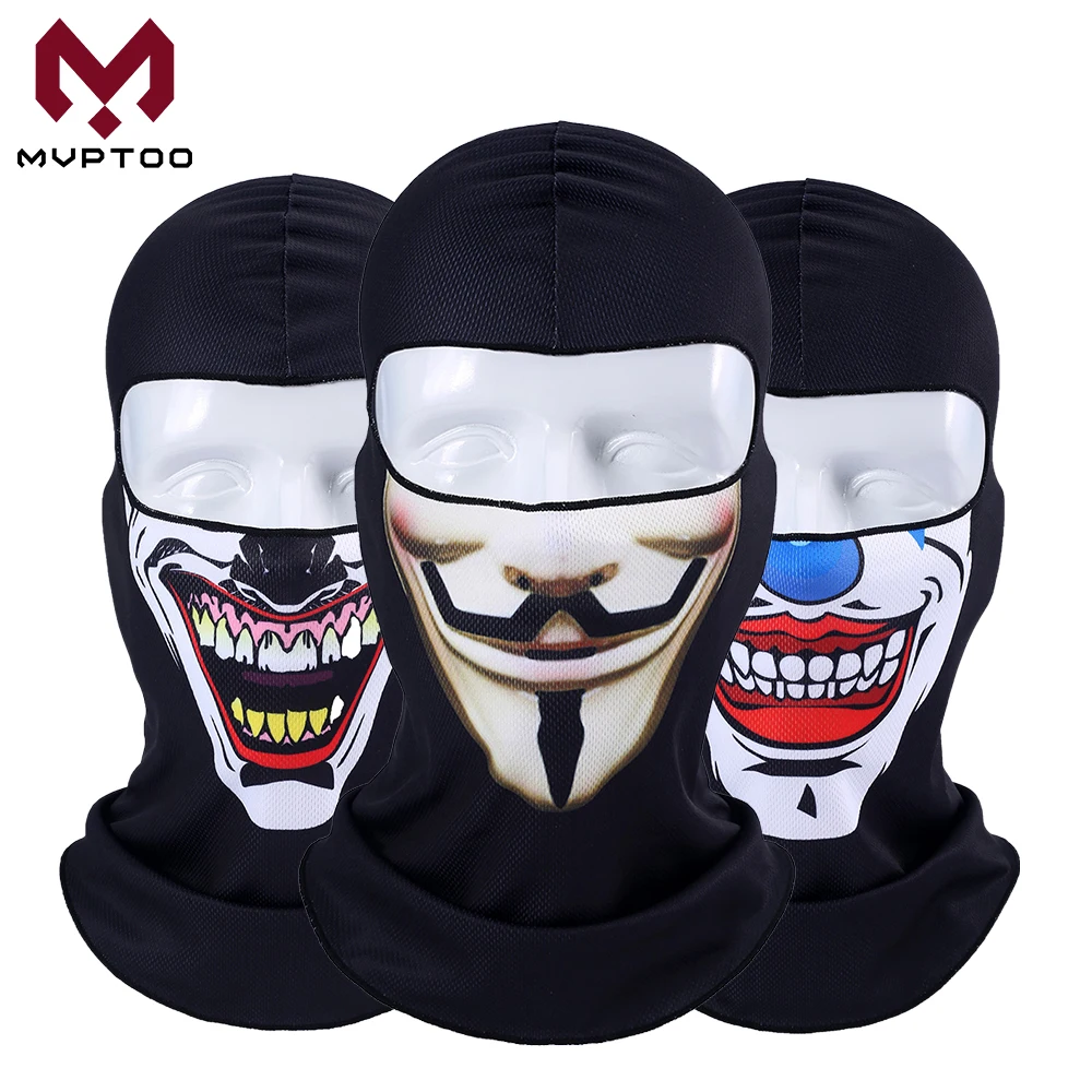 3D Orcs клоун Балаклава Джокер V для Vendetta Маска подшлемник мото мотоцикла