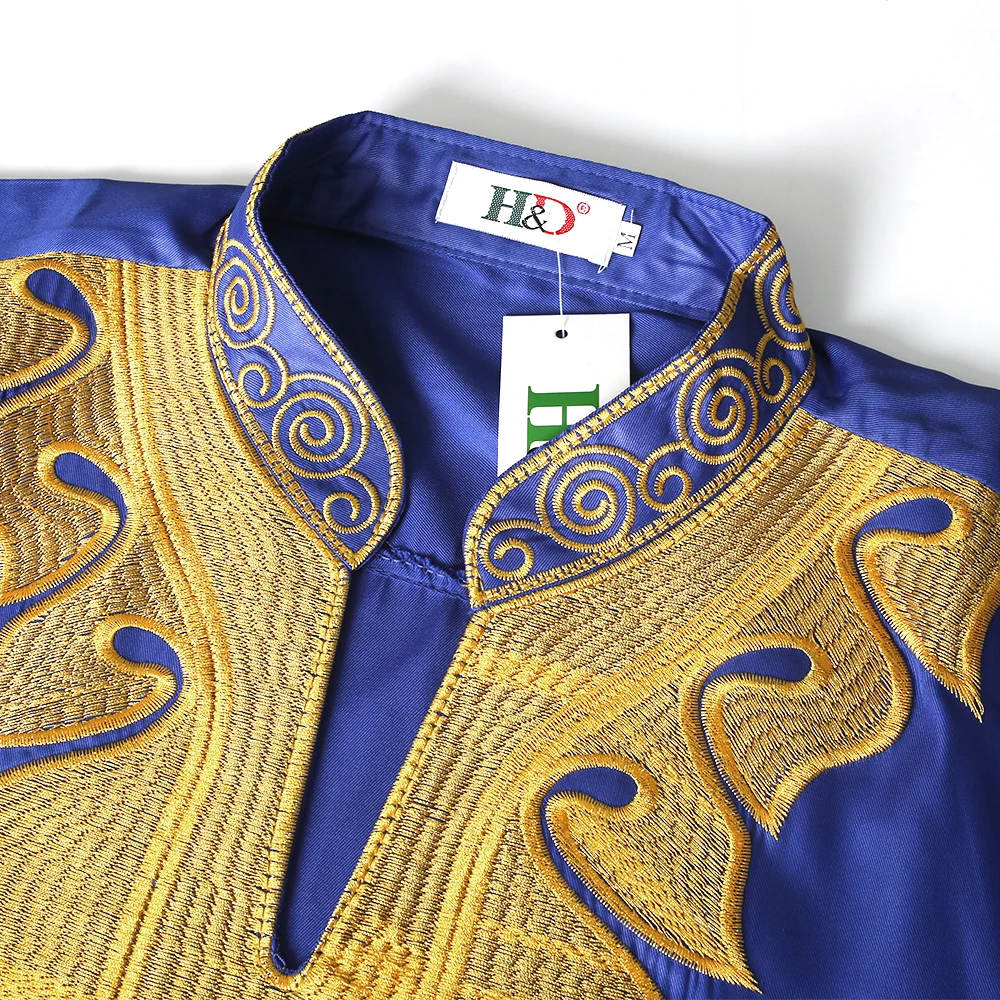 Robes traditionnelles Ankara, Dashiki brodée pour femmes 5
