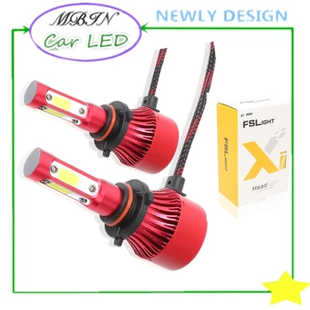 

New designed MBIN M4 4 sides lights 9005 HB3 12000LM 72W car led headlight kit driving lamp front lighting system