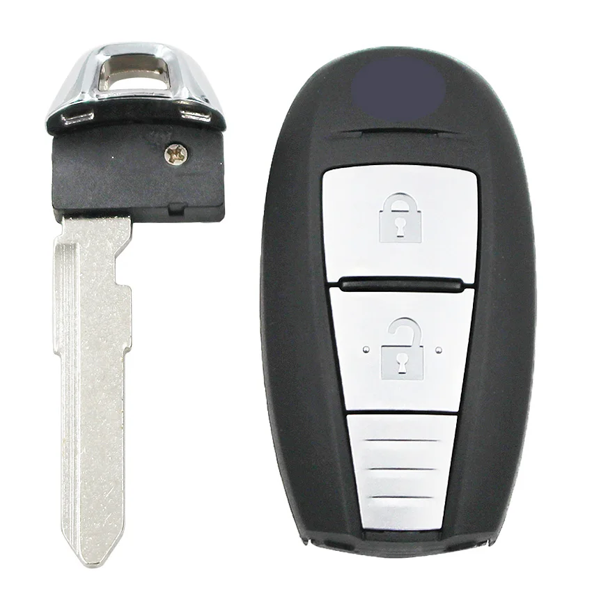 2 кнопки Smart keyless дистанционного брелока для Suzuki SX4 5-CROSS VITARA SWIFT 433 МГц с ID47 чипом uncut
