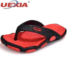 UEXIA; летняя модная пляжная обувь для улицы; мужская повседневная обувь EVA; дышащие Вьетнамки; нескользящая обувь на плоской подошве; шлепанцы с Т-образным ремешком; Sandalias