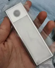 Ultra-Thin Night Light 12/23.5/40cm LED Under Cabinet Lights PIR Motion Sensor USB Rechargeable