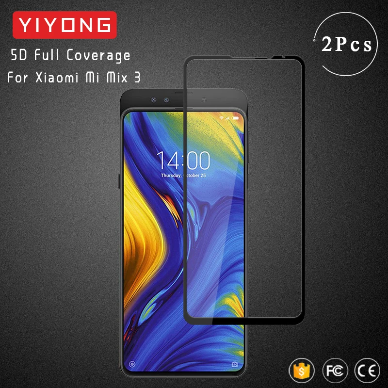 YIYONG 5D полное покрытие стекло для Xiaomi Mi Mix 3 2 s S закаленное Xiomi Защитная пленка