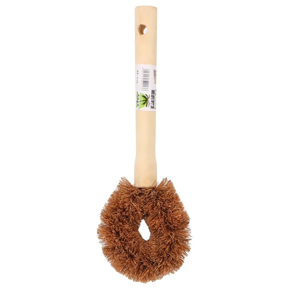 NICEYARD инструмент для мытья посуды натуральный кокос Коричневая длинная ручка Чистящая Щетка аксессуары антипригарный резервуар для масла щетка
