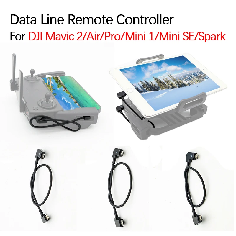 Linea Dati Per Dji Mavic 2/Air/Pro/Mini 1/Mini Se/Spark Connessione Telecomando Smartphone Tablet Ios/Tipo-C/Cavo Android