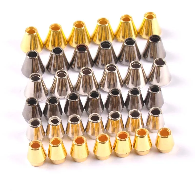 Description Picture 3 of item50pcs Silver/Golden Plastic Bell Stopper Without Lid Cord Lock Ends Toggle Clip Rope for Sportswear Backpack Bags DIY Kits