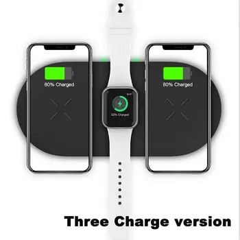 

Wireless Charging Board 3-in-1 Portable 10W Fast Wireless Charger For Airpods IPhone Watch IPhone Samsung Phone