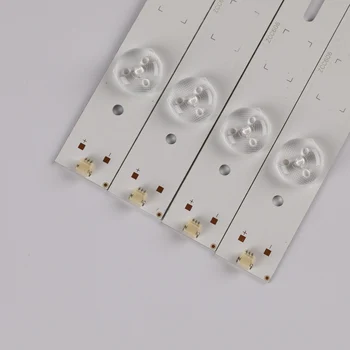 

New Kit 8pcs 5LED 428mm TV Backlight LED Strip 40VLE6520BL SAMSUNG_2013ARC40_3228N1 40-LB-M520 40VLE442